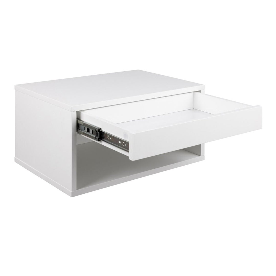 Wooden Bedside Cabinet Wall Mounted With 1 Drawer - Cholet