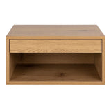 Wooden Bedside Cabinet Wall Mounted With 1 Drawer - Cholet
