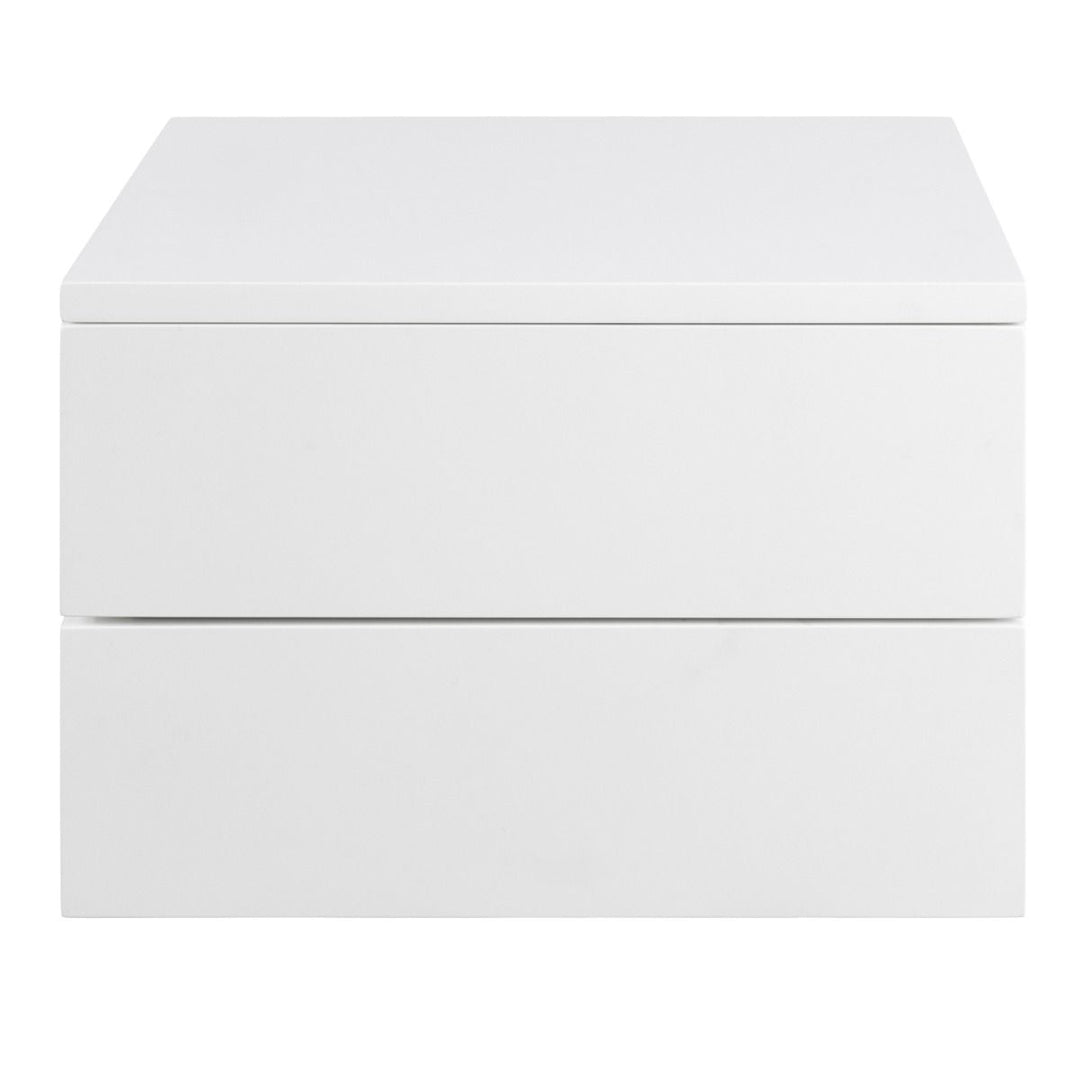 Wooden Bedside Cabinet Wall Hung With 2 Drawers - Avignon