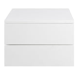 Wooden Bedside Cabinet Wall Hung With 2 Drawers - Avignon