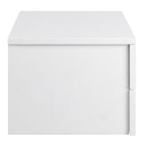 Wooden Bedside Cabinet Wall Hung With 2 Drawers - Avignon