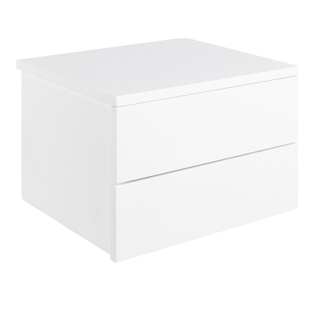 Wooden Bedside Cabinet Wall Hung With 2 Drawers - Avignon