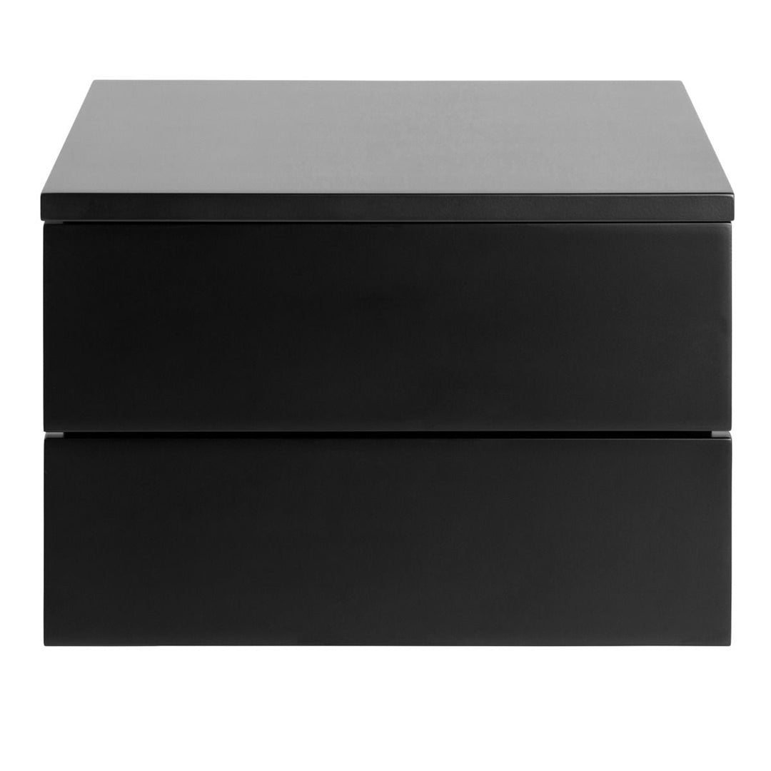 Wooden Bedside Cabinet Wall Hung With 2 Drawers - Avignon