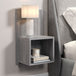 Wooden Bedside Cabinet Wall Hung in Set Of 2 - Kelly