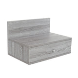 Wooden Bedside Cabinet Wall Hung With 1 Drawer in Set Of 2 - Kelly