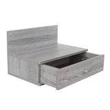 Wooden Bedside Cabinet Wall Hung With 1 Drawer in Set Of 2 - Kelly