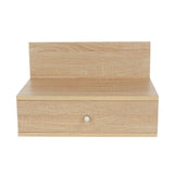 Wooden Bedside Cabinet Wall Hung With 1 Drawer in Set Of 2 - Kelly