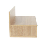 Wooden Bedside Cabinet Wall Hung With 1 Drawer in Set Of 2 - Kelly