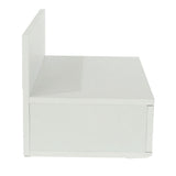 Wooden Bedside Cabinet Wall Hung With 1 Drawer in Set Of 2 - Kelly