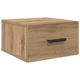 Wooden Bedside Cabinet Wall Mouted - Vantage Home