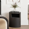 Wooden Bedside Cabinet With 1 Door - Yori