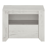 Wooden Bedside Cabinet With 1 Drawer - Angel