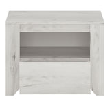 Wooden Bedside Cabinet With 1 Drawer - Angel