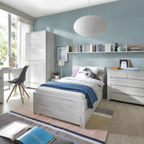 Wooden Bedside Cabinet With 1 Drawer - Angel