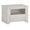 Wooden Bedside Cabinet With 1 Drawer - Angel