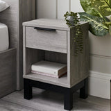 Wooden Bedside Cabinet With 1 Drawer - Bali