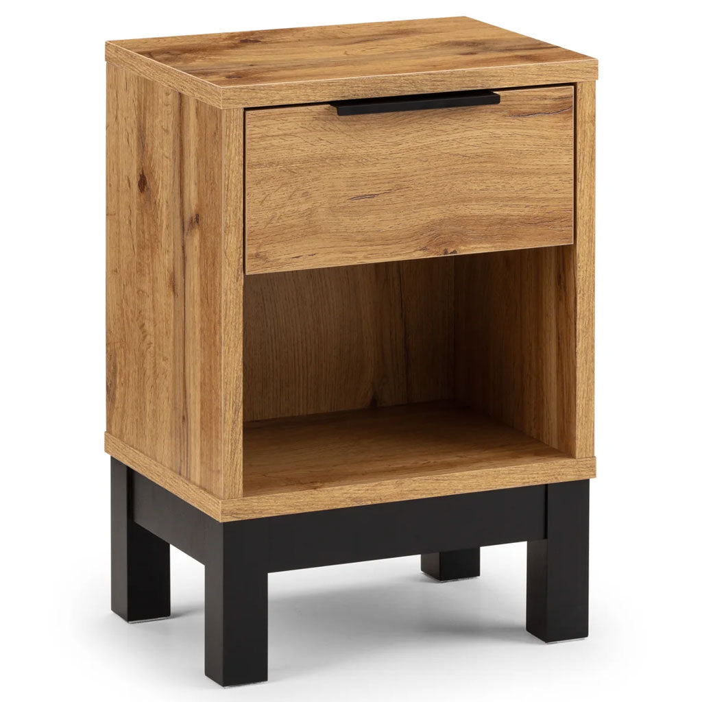 Wooden Bedside Cabinet With 1 Drawer - Bali