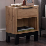 Wooden Bedside Cabinet With 1 Drawer - Bali