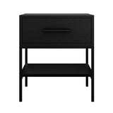 Wooden Bedside Cabinet With 1 Drawer - Boston