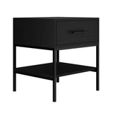 Wooden Bedside Cabinet With 1 Drawer - Boston