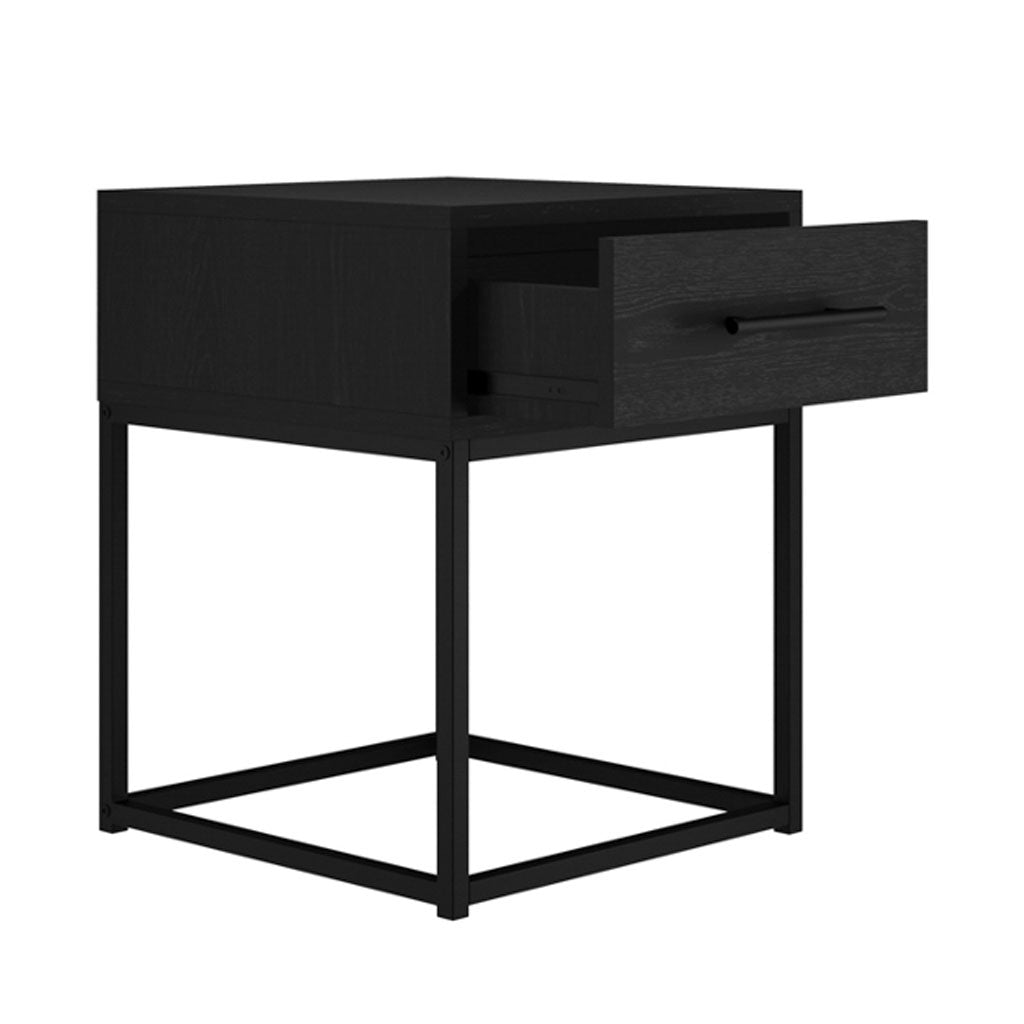 Wooden Bedside Cabinet With 1 Drawer - Bray