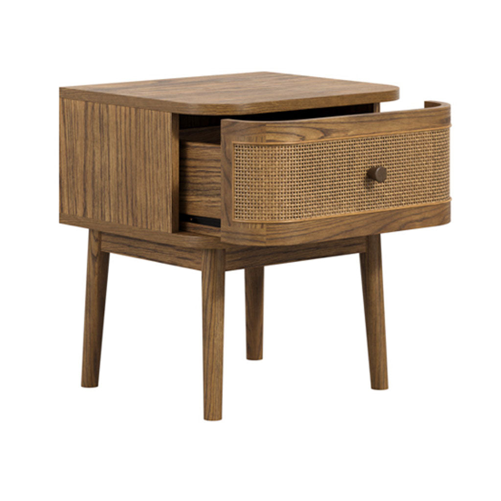 Wooden Bedside Cabinet With 1 Drawer - Callie