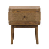Wooden Bedside Cabinet With 1 Drawer - Callie