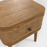 Wooden Bedside Cabinet With 1 Drawer - Callie