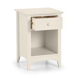 Wooden Bedside Cabinet With 1 Drawer - Cameo
