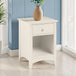 Wooden Bedside Cabinet With 1 Drawer - Cameo