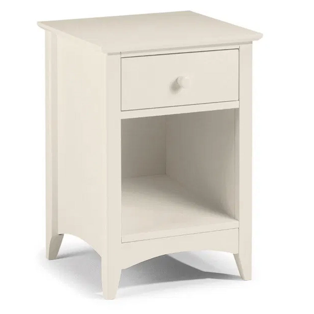 Wooden Bedside Cabinet With 1 Drawer - Cameo