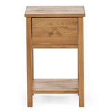 Wooden Bedside Cabinet With 1 Drawer - Coxmoor