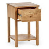 Wooden Bedside Cabinet With 1 Drawer - Coxmoor