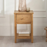 Wooden Bedside Cabinet With 1 Drawer - Coxmoor