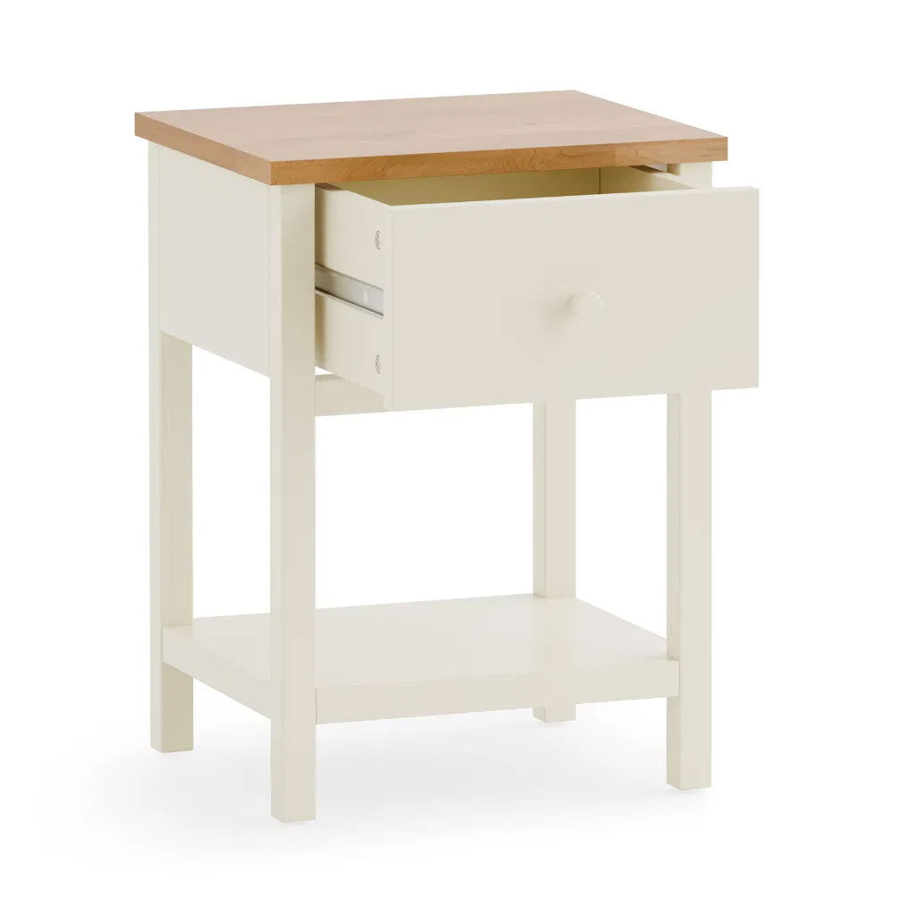 Wooden Bedside Cabinet With 1 Drawer - Coxmoor