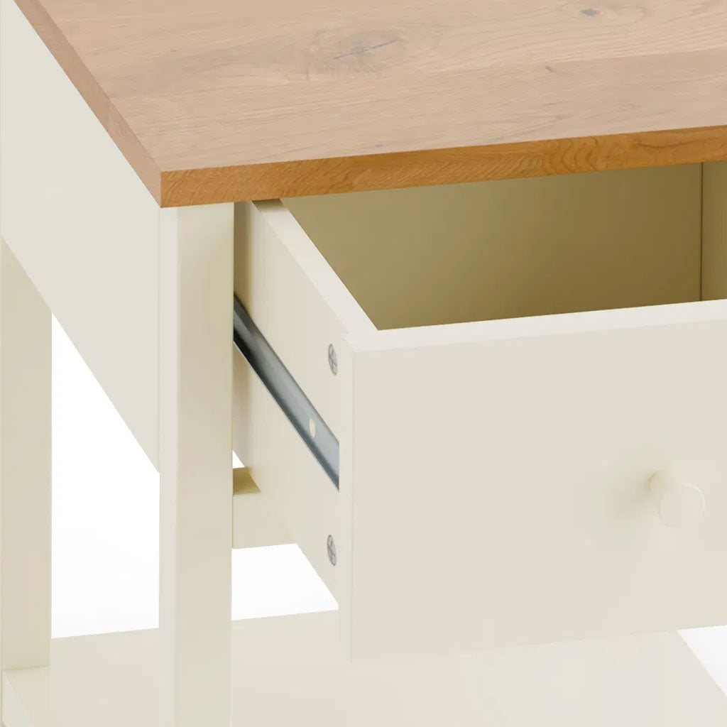 Wooden Bedside Cabinet With 1 Drawer - Coxmoor