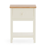 Wooden Bedside Cabinet With 1 Drawer - Coxmoor