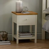 Wooden Bedside Cabinet With 1 Drawer - Coxmoor