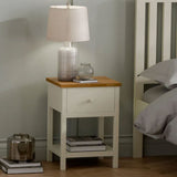 Wooden Bedside Cabinet With 1 Drawer - Coxmoor