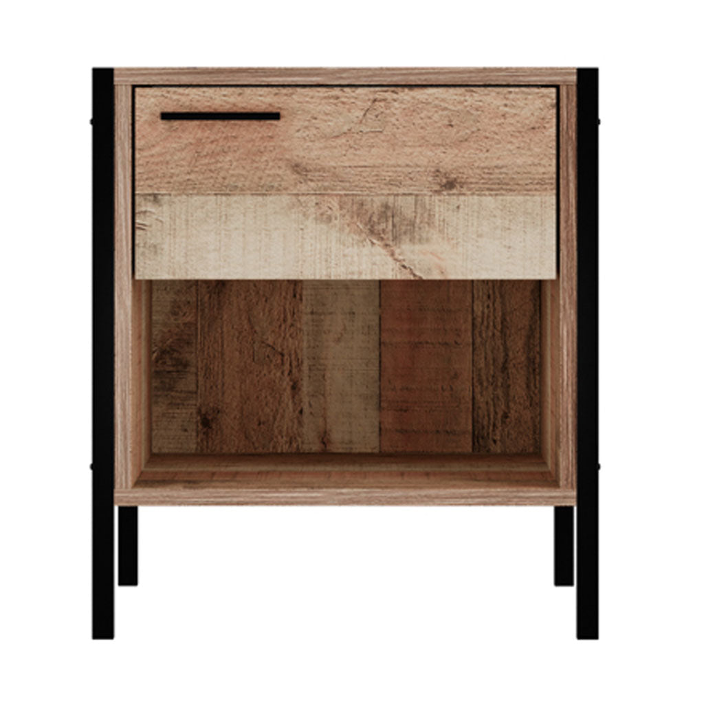 Wooden Bedside Cabinet With 1 Drawer - Hoxton