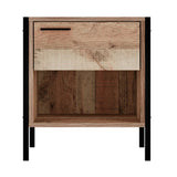 Wooden Bedside Cabinet With 1 Drawer - Hoxton