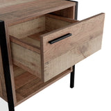 Wooden Bedside Cabinet With 1 Drawer - Hoxton