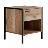 Wooden Bedside Cabinet With 1 Drawer - Hoxton