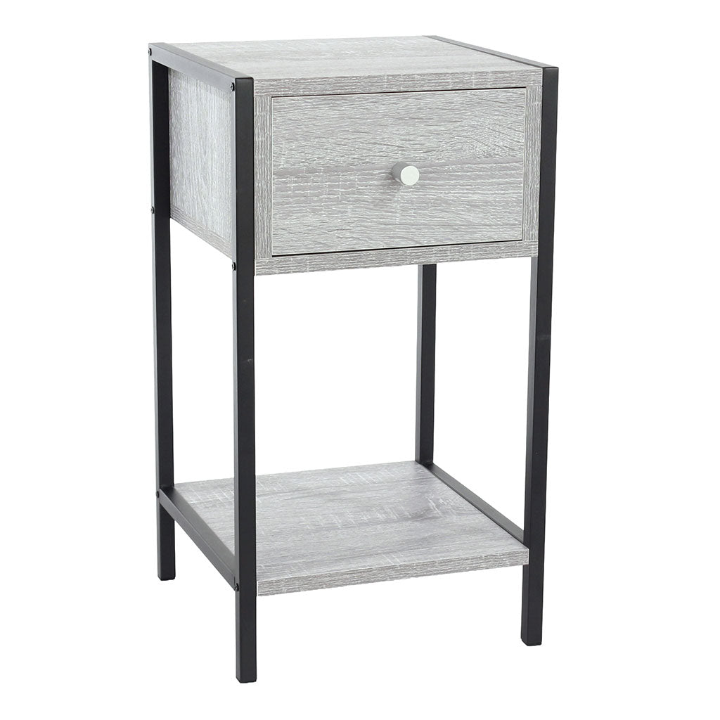 Wooden Bedside Cabinet With 1 Drawer - Kelly