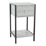 Wooden Bedside Cabinet With 1 Drawer - Kelly