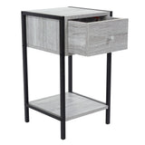 Wooden Bedside Cabinet With 1 Drawer - Kelly