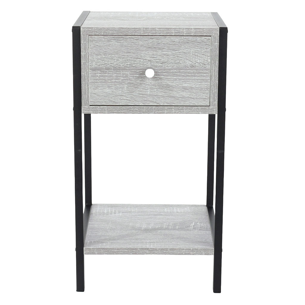 Wooden Bedside Cabinet With 1 Drawer - Kelly