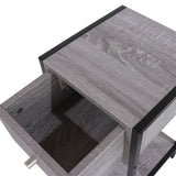 Wooden Bedside Cabinet With 1 Drawer - Kelly