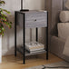 Wooden Bedside Cabinet With 1 Drawer - Kelly