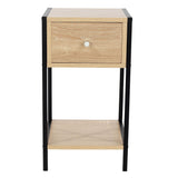 Wooden Bedside Cabinet With 1 Drawer - Kelly